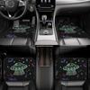 4pcs Designed With An Alien Xenomorph Theme Universal Car Floor Mats, Non-Slip And Durable, Suitable For Interior Protection In