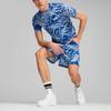 Puma Ess+ Series Floral Print Sports Casual Pullover Short Sleeve T-Shirt Men Tops Blue 683083-17