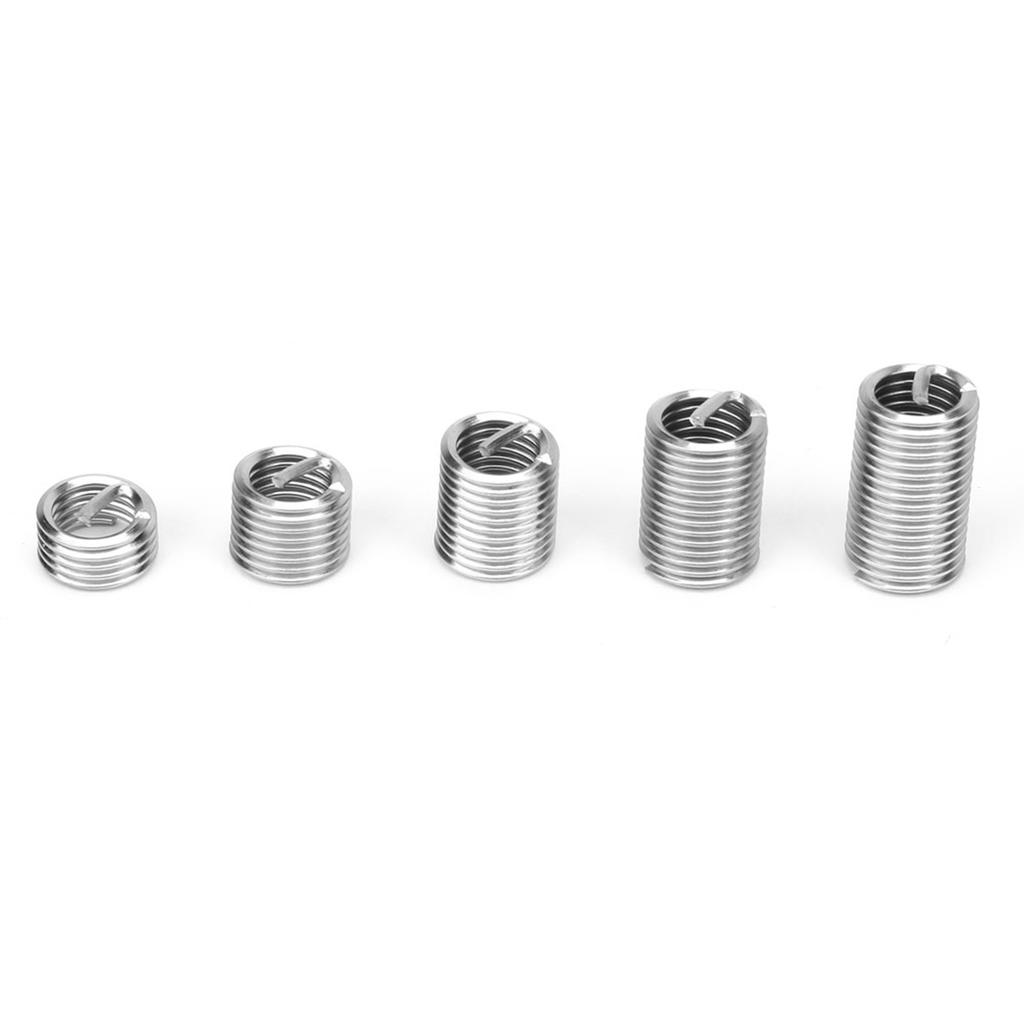 80PCS  M8*1.25 Stainless Steel Coiled Wire Helical Screw Threaded Inserts Set
