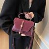 Frosted Texture Women's Handbag New Trend Retro Single Shoulder Bag High-End Small Square Crossbody Bag
