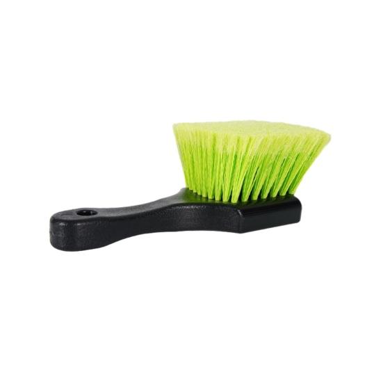 Car Tire Cleaning Brush Hard Nylon Bristle Wheel Scrubber for Floor Mat & Tire Heavy Duty Auto Detailing Tool зелёный