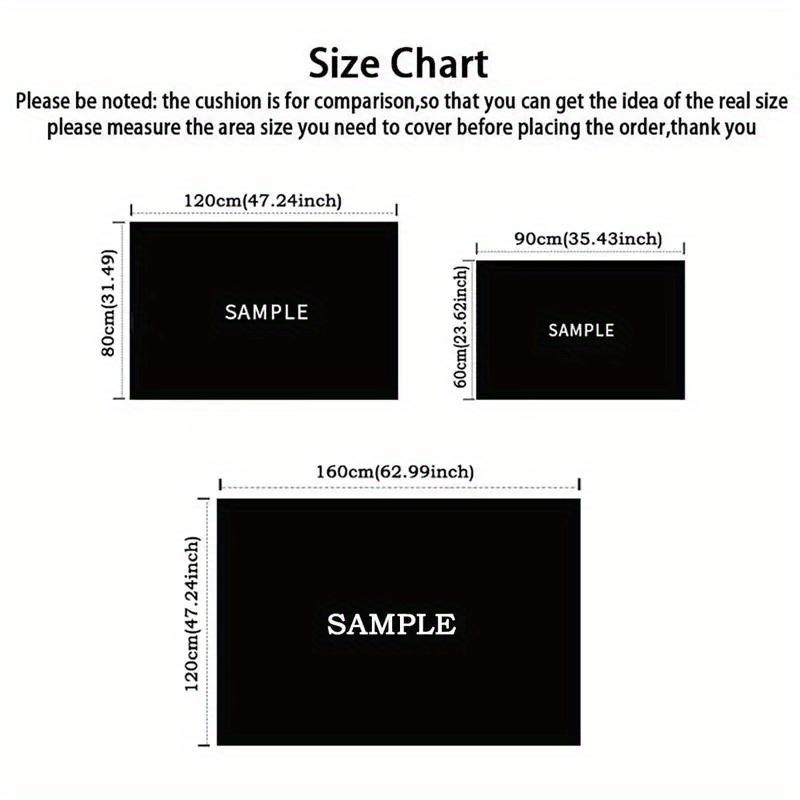 Chic White Leopard & Yellow Base Area Mat - Non-Slip, Stain &, Perfect for Living Room, Bedroom, Office Decor