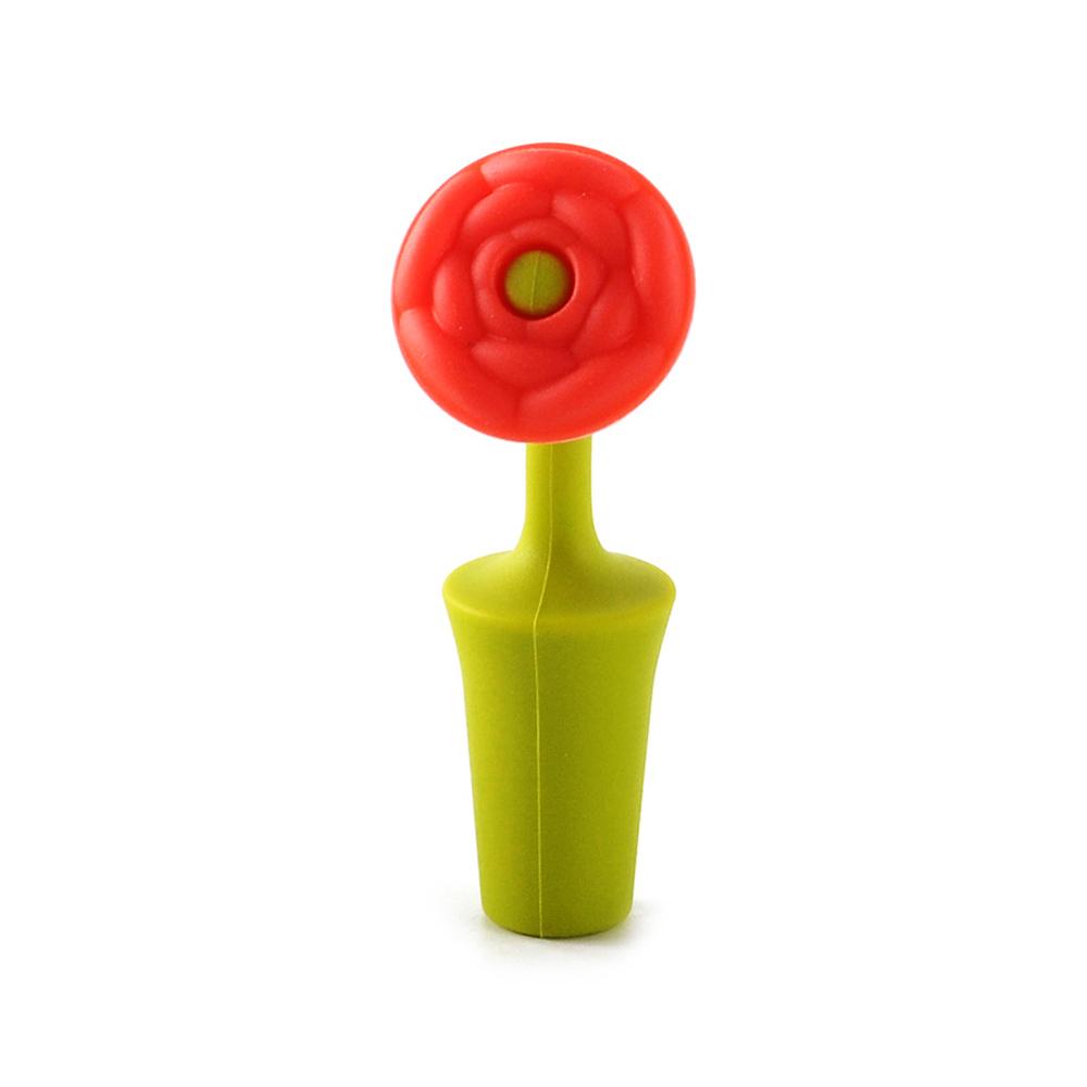 Silicone World Bauhinia Flower Silicone Wine Stopper  Vacuum Red Wine Bottle Stopper Sealed Champagne Drinks Wine Stopper Tools