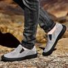 38-48 Casual Men's Shoes Retro British Style Leather Large Size Two-layer Pork Skin Driving Car Shoes