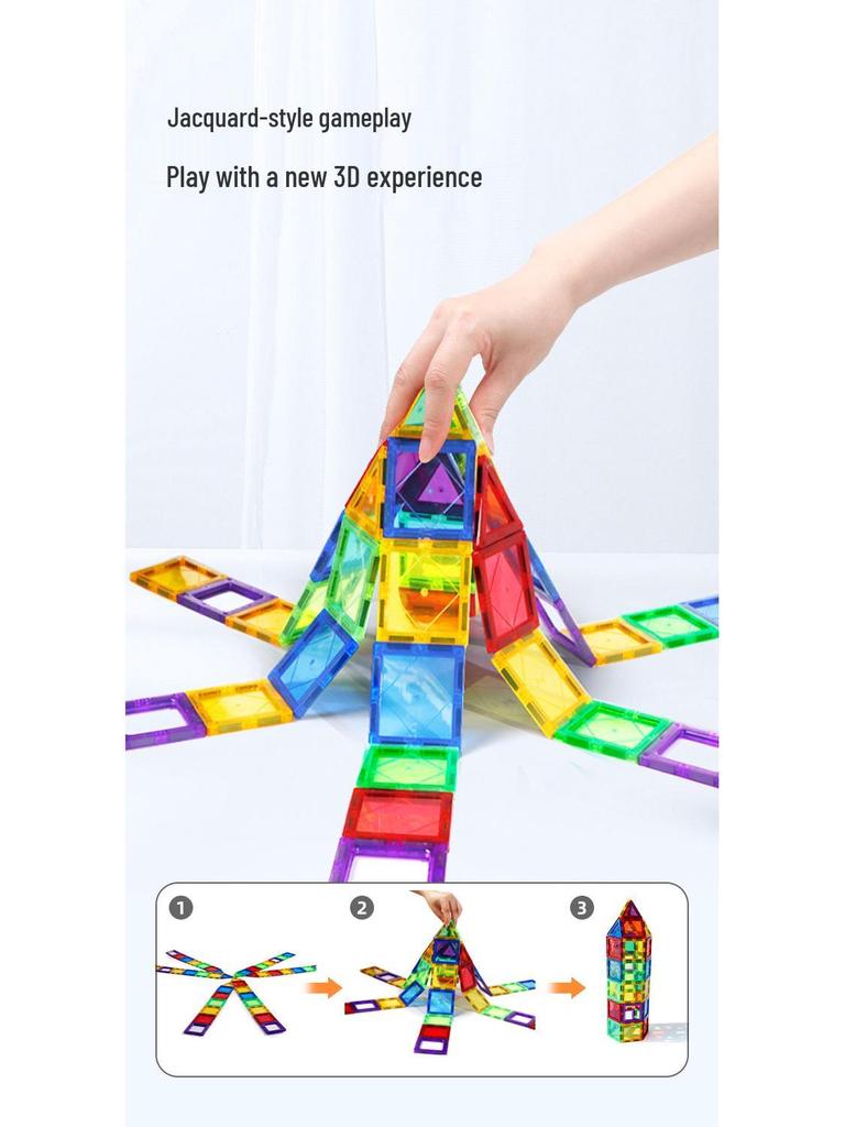 3C Certified Magnetic Transparent Window Puzzle Toy for Kids' Educational Development