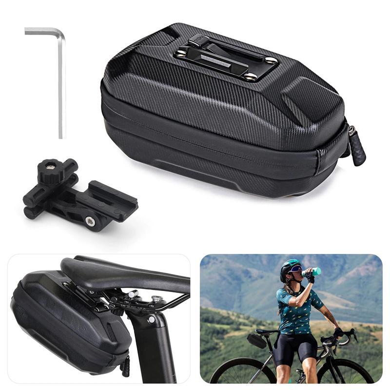 

Mountain Bike Tail Bag - Eva Hard Shell Waterproof Saddle Bag For Road Bike & Cycling Equipment чёрный