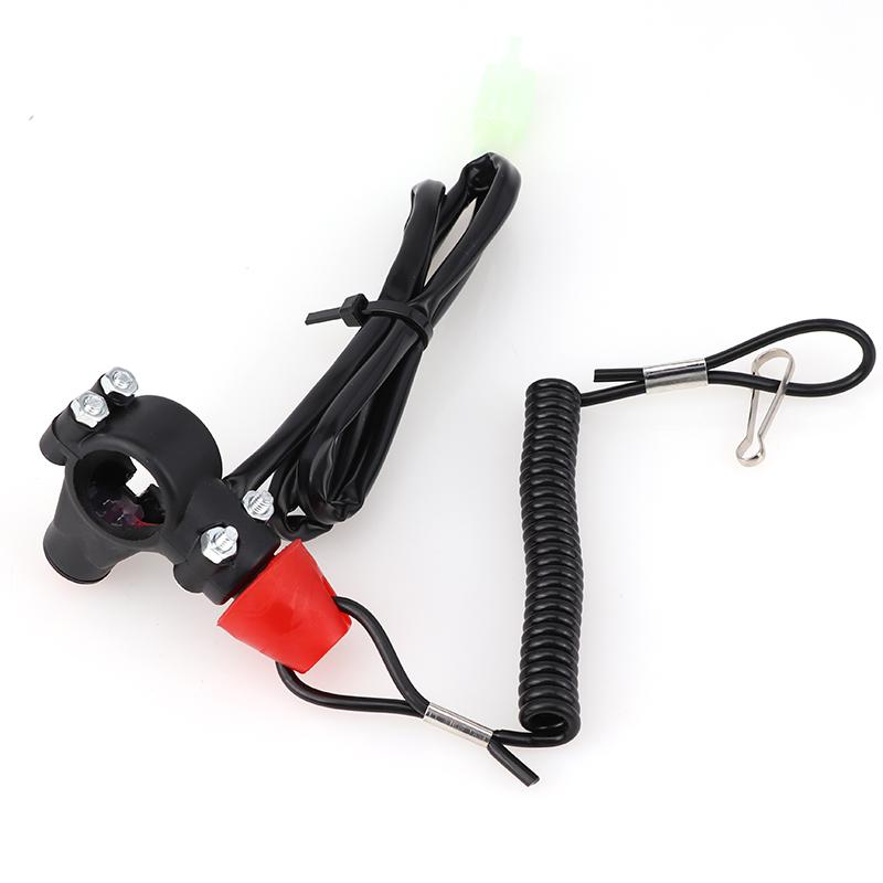 Motorcycle Emergency Kill Stop Switch For Pocket Mini Dirt Bike ATV 4 Wheeler Quad Moto Go Kart With Safety Tether Lanyard