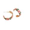 Pinkdudu Sweet Drip Glaze Flower Rose Zinc Alloy Earrings Simple Trendy Stud Earrings Women Jewelry PD2277