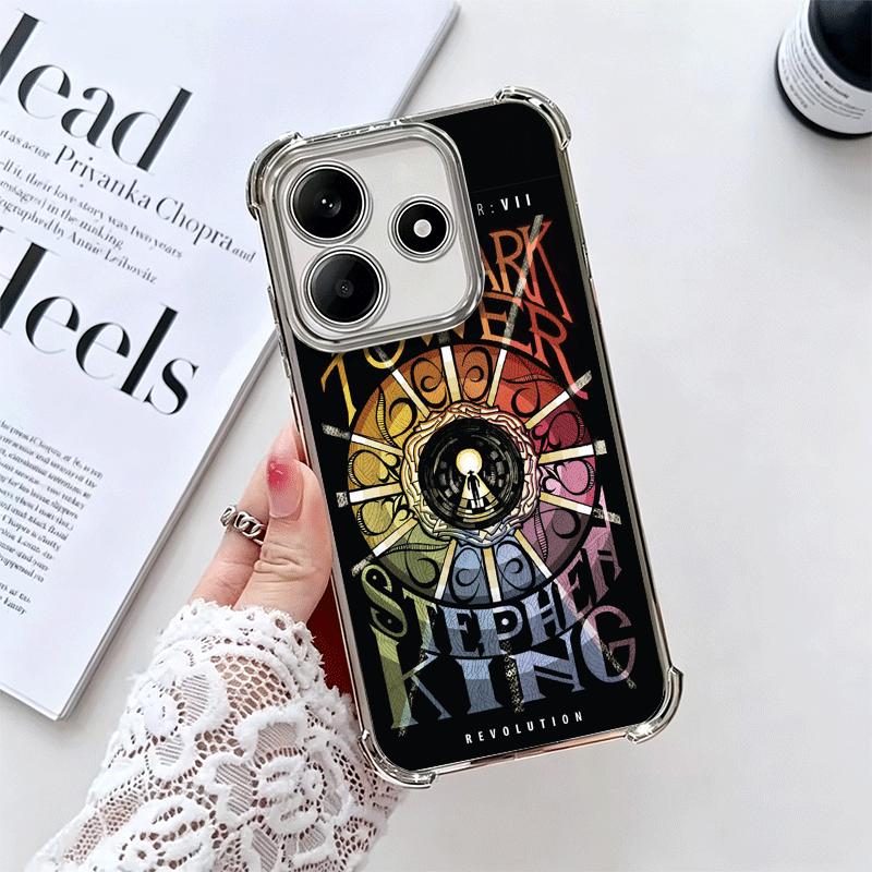 

Stephen King The Dark Tower Soft Phone Case For Xiaomi Redmi Note 14 15 Pro Plus 13 12 11S 11T 5G 10 9S 9 Plating Anti-Fall Fund Redmi Note 14 5G