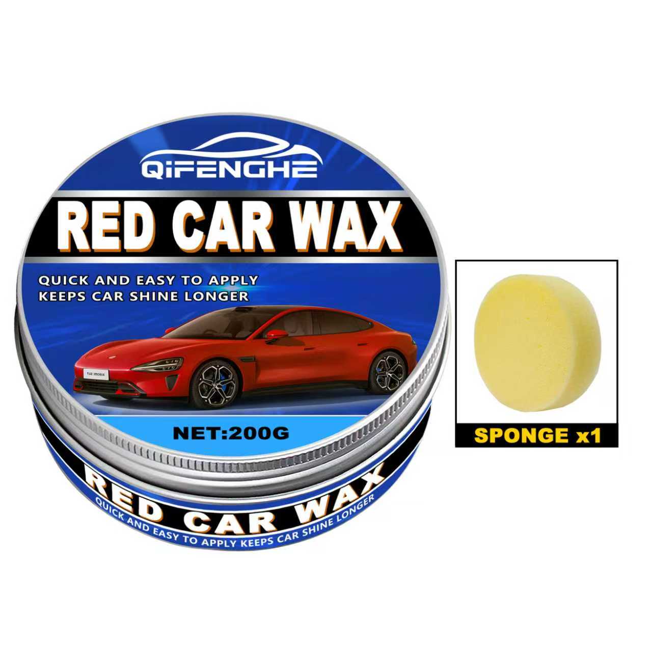 

Red Car Wax Polish-Scratch Repair & Gloss Enhancer for Red Vehicles-Paint Protection & Shine-Car Must Haves Detailing Accessory 200ml