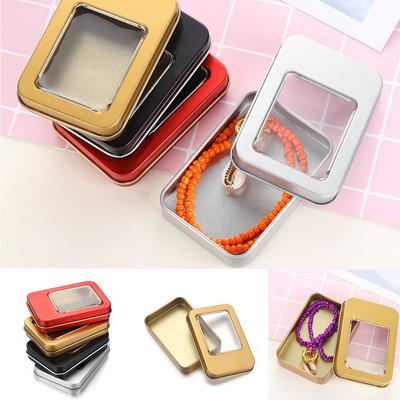 Crafts Earrings Candy Key Storage Boxes Dampproof Containers Jewelry Metal Tin Can Box