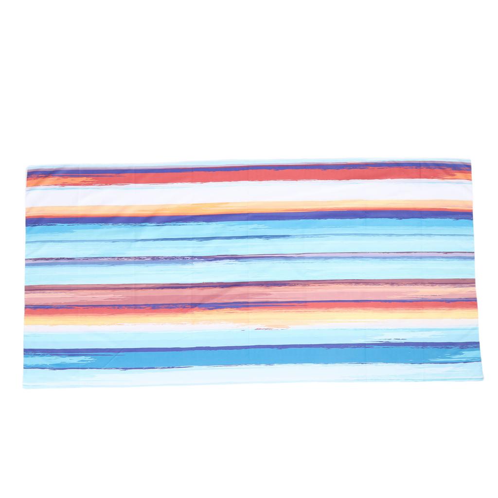 Mikrofiber Strandhandduk Lättvikt Extra Stor Tunn Sandfri Strandhandduk Dubbelsidig Absorberande Flanell för Simning