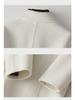 Women's Long Double-Faced Cashmere Coat - New Loose Woolen Design for Autumn/Winter 2024