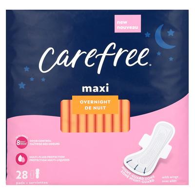 Maxi, Nachtbinde, Flügelform, 28 Binden