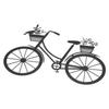 Außenwandkunst Eisen Fahrrad Wanddekor 11,81 X 8,15 Zoll Fahrrad Metallwandkunst Schwarz Pulverbeschichtet Fahrradform Dekor Büro