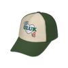 ULUK Heart Font Volume Embroidery Color Block Ball Cap_Green