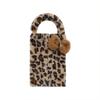 Car tissue bag hanging bag leopard print bow tissue box Inside the car seat tissue bag Hanging tissue box universal
