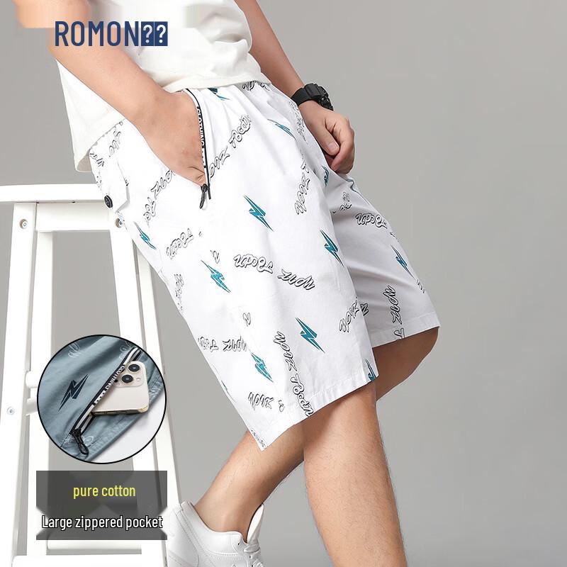ROMON Men s Loose Fit Summer Cargo Shorts 4XL