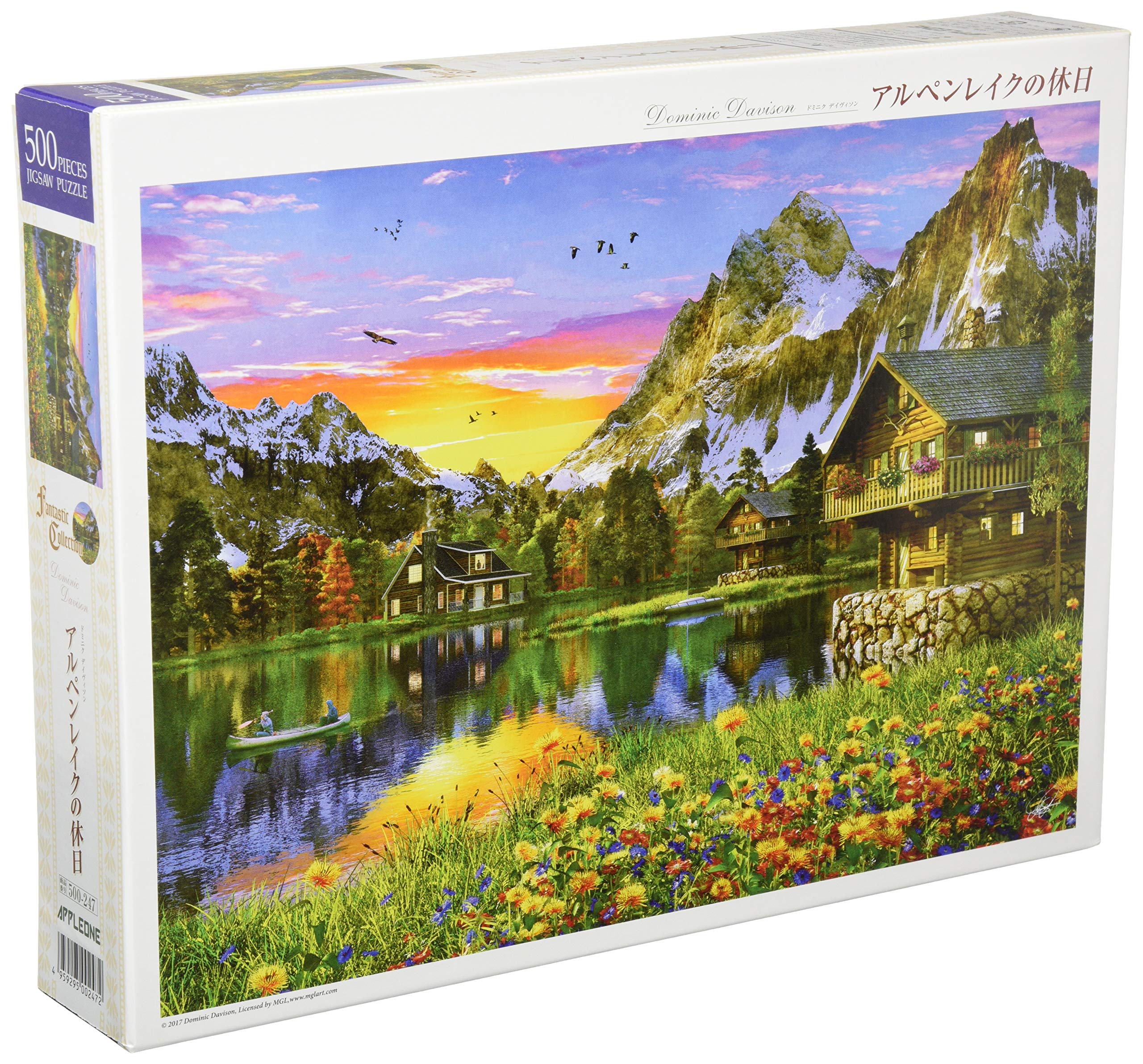 

APPLEONE Alpine Lake Holiday Jigsaw Puzzle x 38 Made in Japan 500-247 (Dominic Davison) 500-Piece (53 cm)