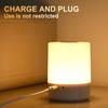 JOYBLISS Touch Night Lamp 3 Modes Dimming Bedroom Bedside Lamp USB Charging Night Light Ambient Light Soft Light Table Lamp for Kids Gift