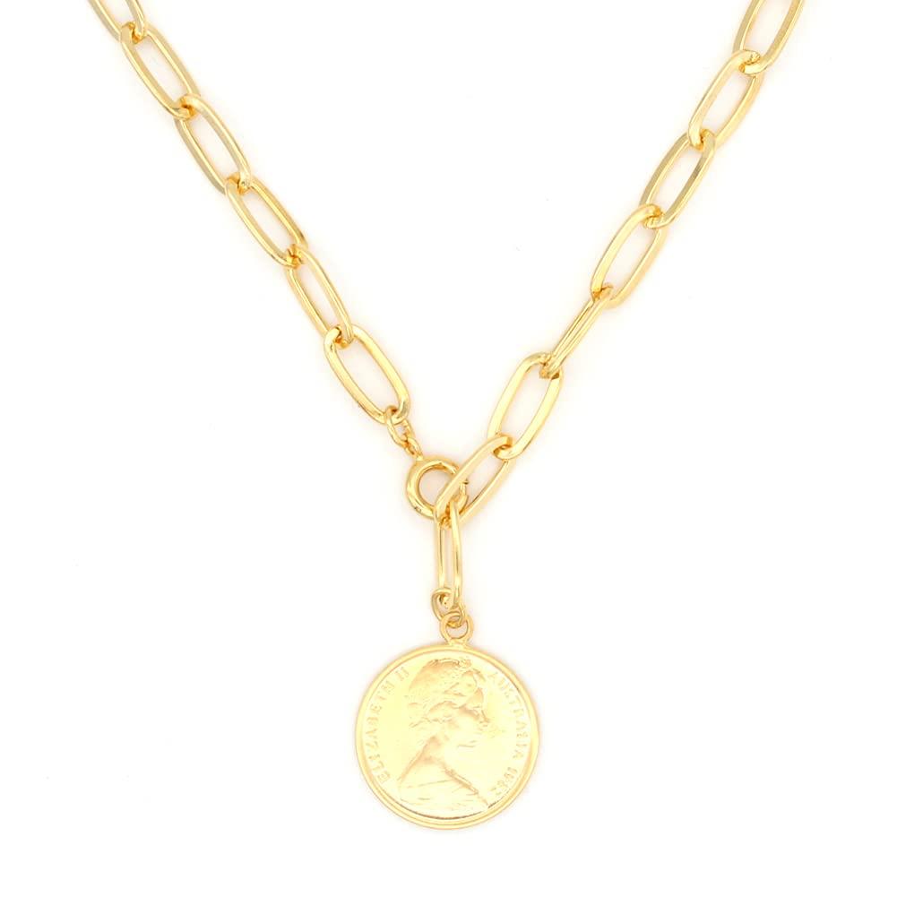 

Shop Made in Japan Chain Necklace Square Chain Australian 5 Cent Coin Hypoallergenic Chain02 Silver [Jewelry M] Men s Women s