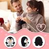 Mini Funny Handmade Emotional Positive Penguin Ornament Home Room Decoration Positive Crochet Animal Penguin Doll Christmas Gift