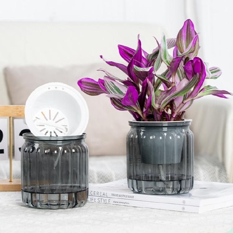 Self Watering Plant Pots Vase with Efficient Moisture Control for Easy Plant Maintenance Living Room Office Decoration