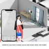 Tuya Wifi Intelligent Curtain Switch Arc Glass Touched Screen Curtain Controlling Panel Compatible with Alexa Assistant