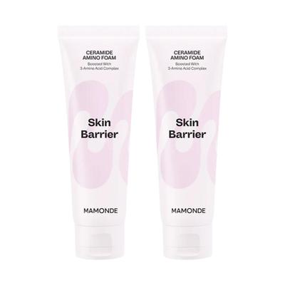 Ceramide Amino Foam 120g X 2 (Deep Cleansing & Hydrating Facial Cleanser Duo for Dry Skin)