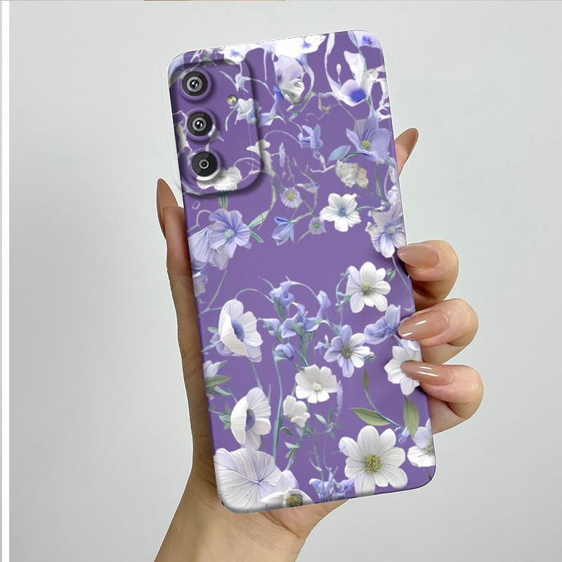 Phone Case for Samsung Galaxy M15 5G F15 5G Fashion Painted Half-wrapped Case Soft Silicon Cases E156 M156 Protection Back Cover