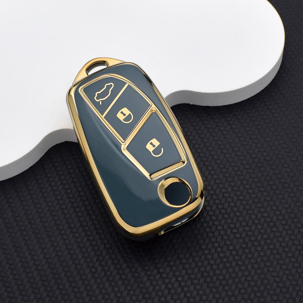

Shockproof Protective Key Fob Cover with Keychain Key Ring for FIAT 500 Panda Ducato Punto Doblo Shockproof Protective Key Bag