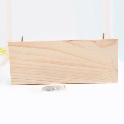 13*28cm Squirrel Hamster Wooden Stand Platform Toy Pets Jumping Climbing Springboard Toy