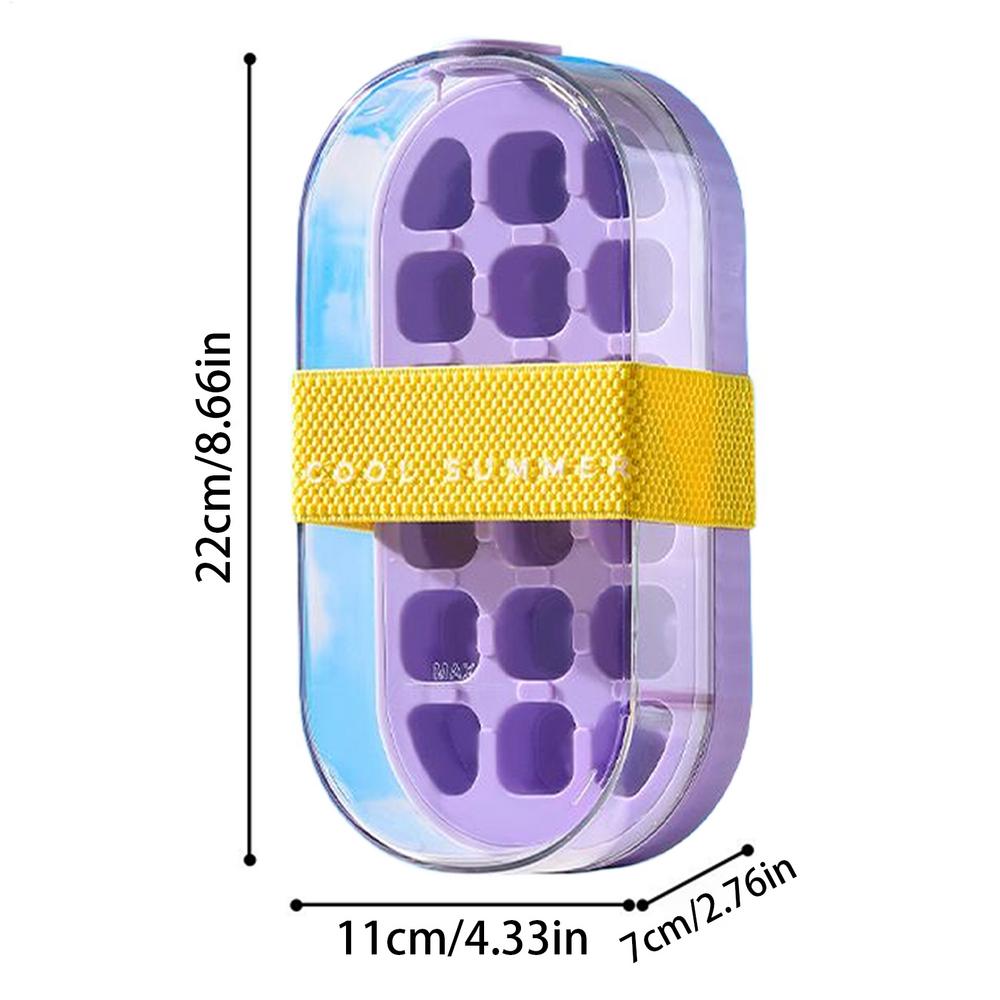 Creative Silicone IceCube Mold With Straw Large-capacity Ice Trays Food Grade Ice Maker Reusable Water Cup Kitchen Gadgets