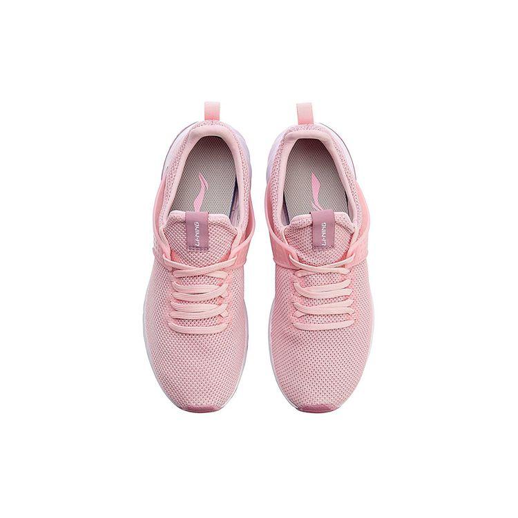 Li Ning Gel Rocker Durable Breathable Low Top Running Shoes Women sneaker Pink AGCN052-3
