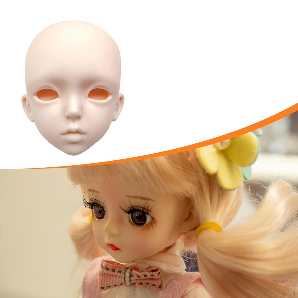 1/3 BJD Doll Head DIY Toy Dolls Enthusiast Accessory Display for 24 inch Height 3D Bald Collection