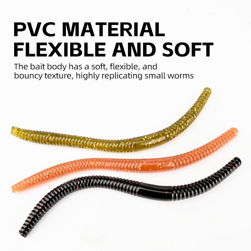MEREDITH Noodle Worm Soft Bait 140mm 5.3g 10pcs Center Rig Pike Bass JXC05