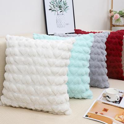 Modern Simple Pillow Plush Fall/Winter Pillow Living Room Sofa Love Cushion Pillow Case