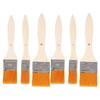 6PCs Oil Painting Brush Paintbrush Set Nylon Hair Aluminum Tube Interface Wood Pen Body