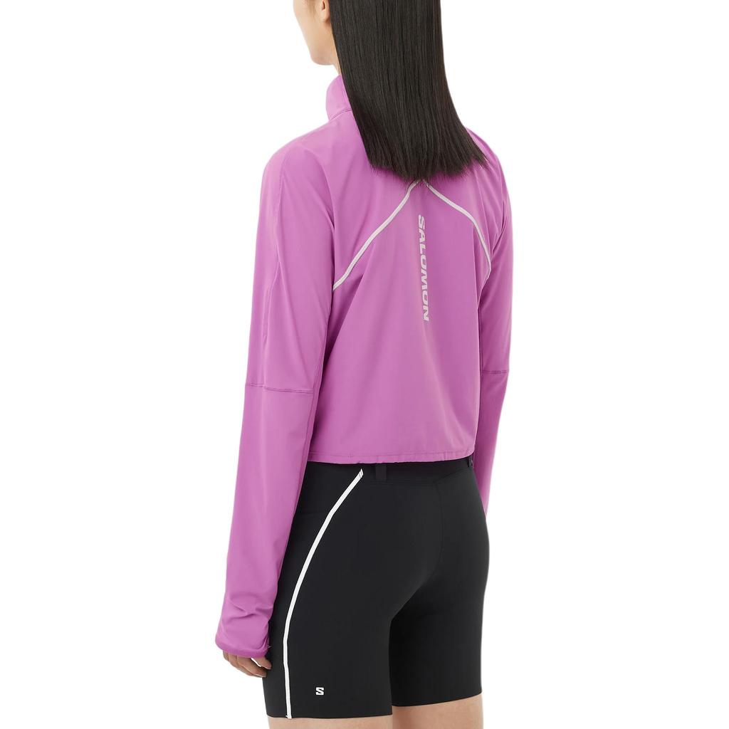 Salomon Sense Aero Hybrid Solid Short Windproof Waterproof Breathable Running Jacket Women jackets C27508