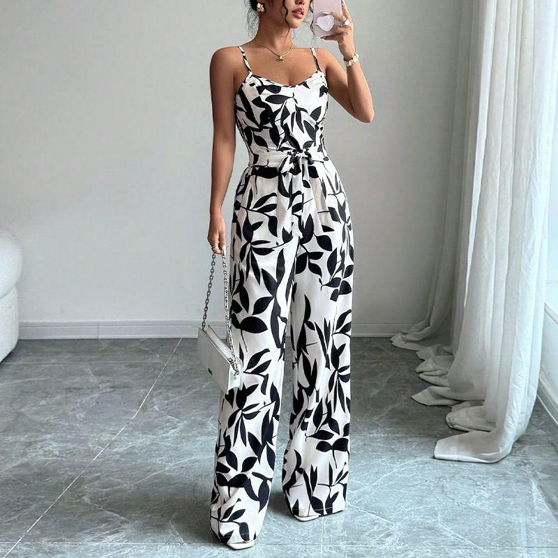 

Zebra Stripe Suspender Jumpsuit Women s Summer European and American Sexy Jumpsuit Pants Women Color S