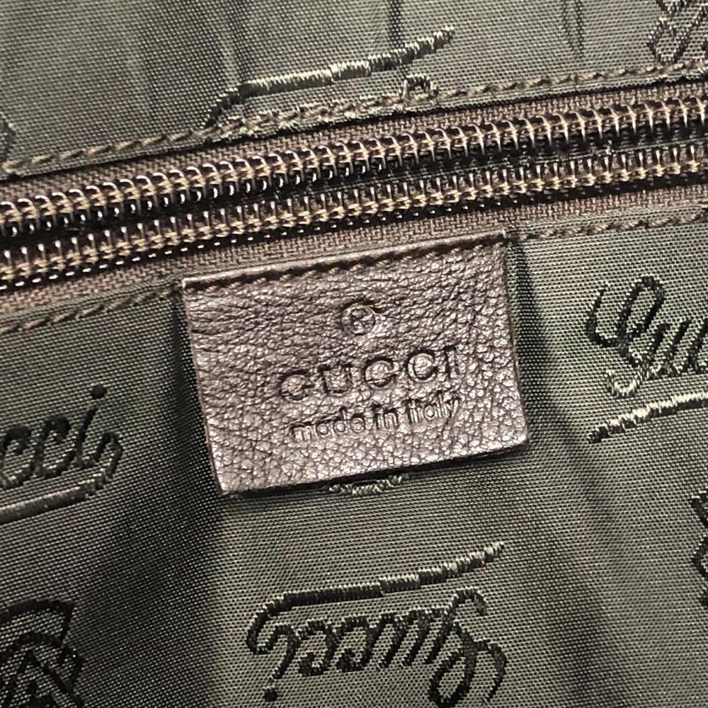 GUCCI 201482 Guccissima Bag Hand Bag Travel Bag Tote Bag Leather Brown