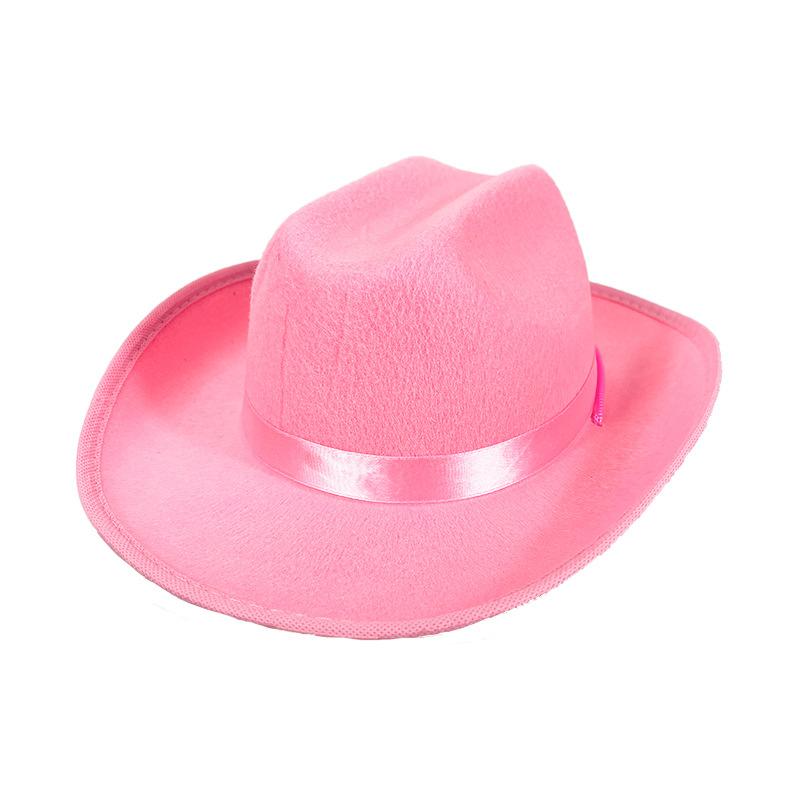 Kids Cowboy Hat High-Quality Children S Dress Up Hat Pink Cowboy Hat Comfortable For Costume Party Pretend Play Birthday Gift розовый