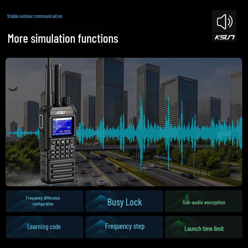 KSUN CT88 Professional Dual-Mode UV Walkie-Talkie (CN version)