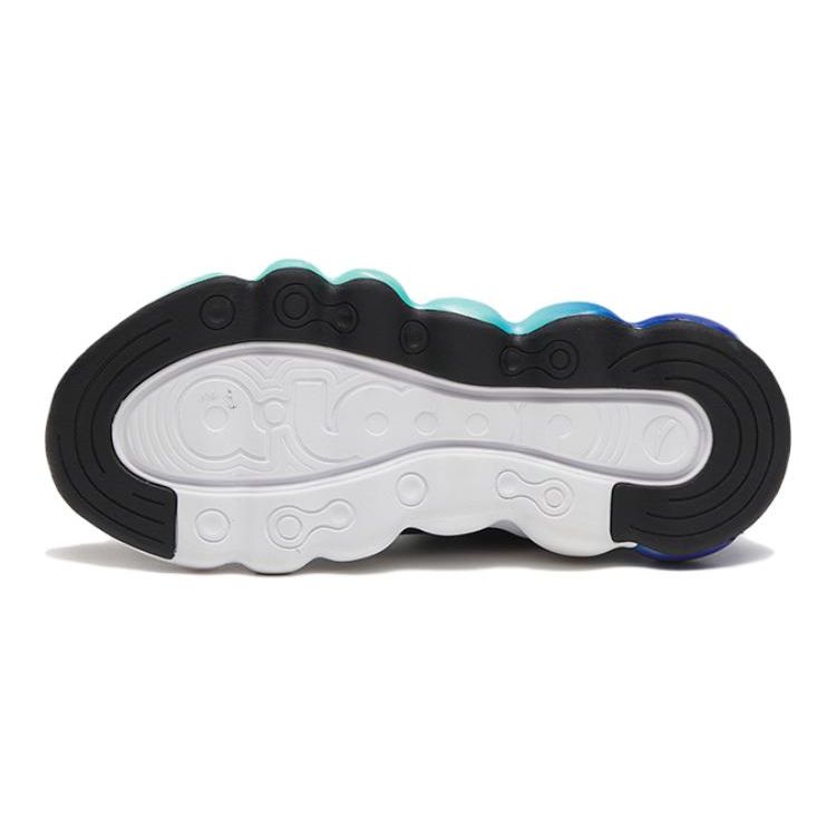 Anta Casual Non-Slip Wear-Resistant Sports Shoes Kids Sneakers Black Blue 312318803-6