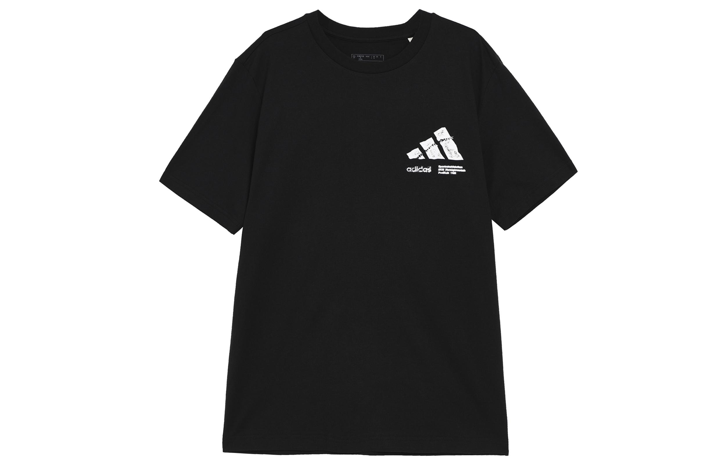 Adidas T Shirts Men s Black Crew Neck Moderate IR5707 S