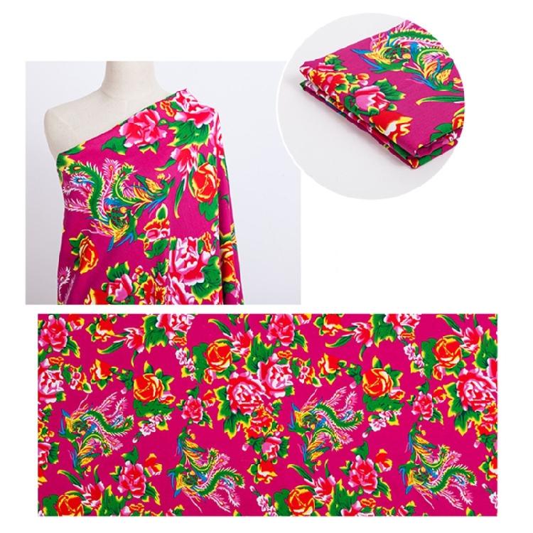 Blumen Baumwollstoff zum Nähen Basteln Heimdekoration 160 cm Breit Nähbaumwollstoff für Bekleidung Accessoires