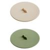 Banwu Life Silicone Universal Cup Lid Dustproof Mug Cover Tea Cup Lid Water Cup Accessory, White+ Green 2pcs