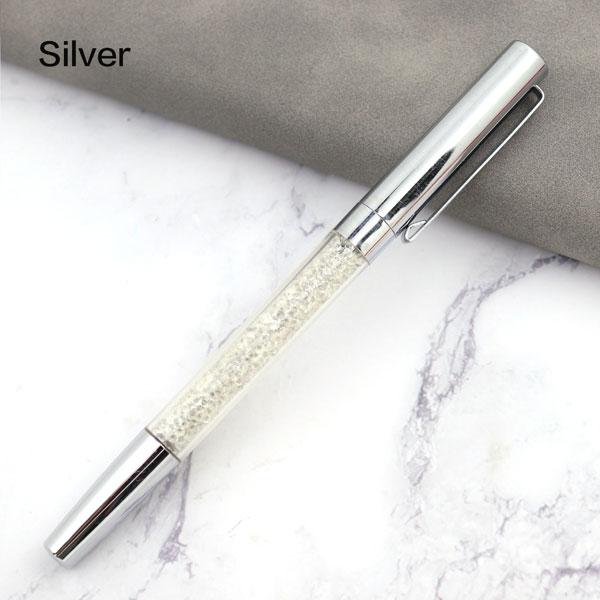 

STONEGO Creative Crystal Diamond Ball Pen 0.5mm Refill Signature Ballpoint Pen for Office School Supplies серебряный