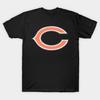 Men Black Print T-shirt Bears Chicago No-Cut Transfer Paper Print Cotton Tshirt