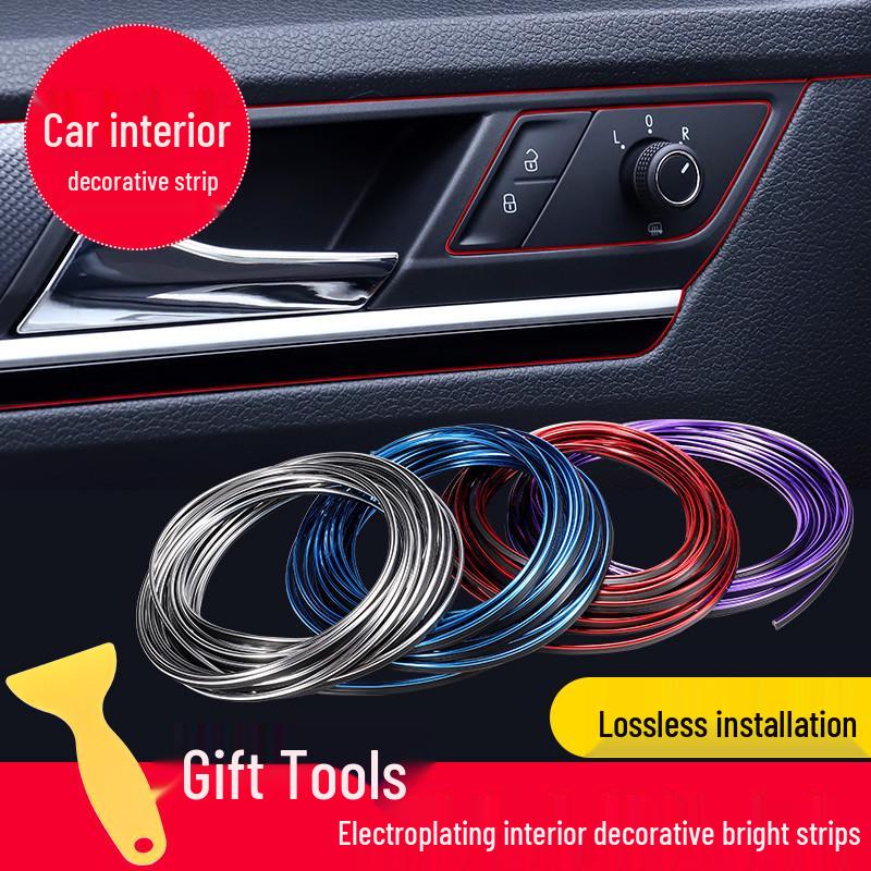 5m Chrome Electroplated Car Interior Decorative Strip for Instrument Panel